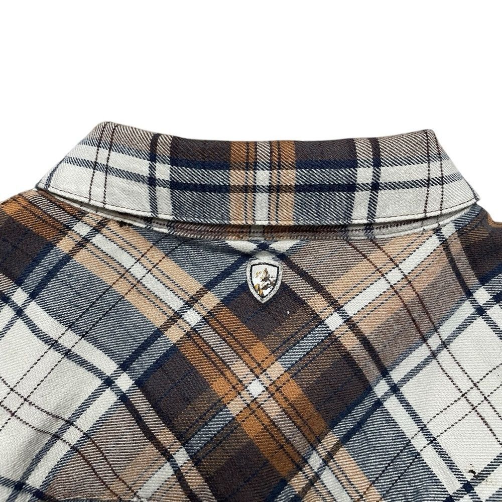 KUHL Tess Flannel Brown Plaid Size Small - Picture 5 of 8